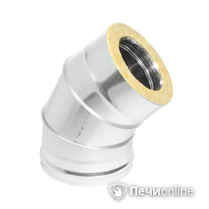 Колено 135° (45°) Теплов и Сухов Отвод Термо 45* ОТ-Р 430-0.5/оцинковка D115/180 в Саранске