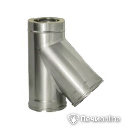Дымоход Дымок Тройник 45° с изоляцией 0.5 мм. ТRFR45 150/230 в Саранске
