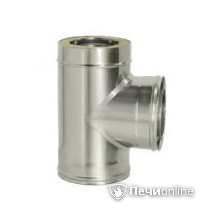 Дымоход Дымок Тройник 90° с изоляцией 0.5 мм. ТRFR90 150/230 в Саранске
