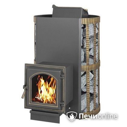 Дровяная банная печь Везувий Скиф с закрытой каменкой (270) в Саранске