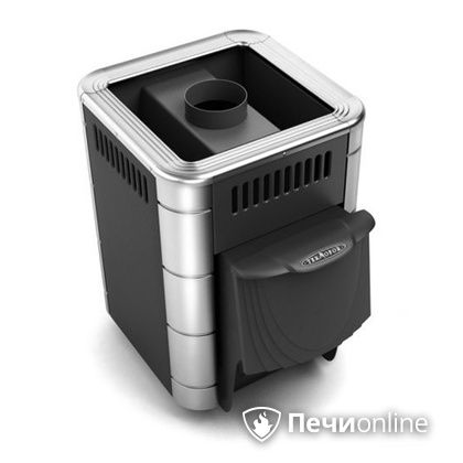 Дровяная банная печь TMF Оса Inox дверь антрацит короткий канал антрацит в Саранске