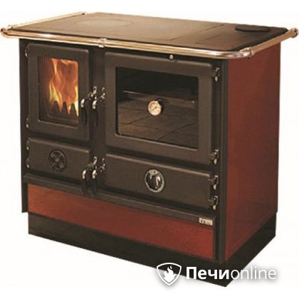 Отопительно-варочная печь MBS Thermo Magnum Red R с теплообменником и духовым шкафом в Саранске