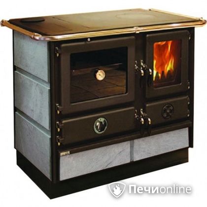 Отопительно-варочная печь MBS Thermo Magnum Stone L с теплообменником и духовым шкафом в Саранске