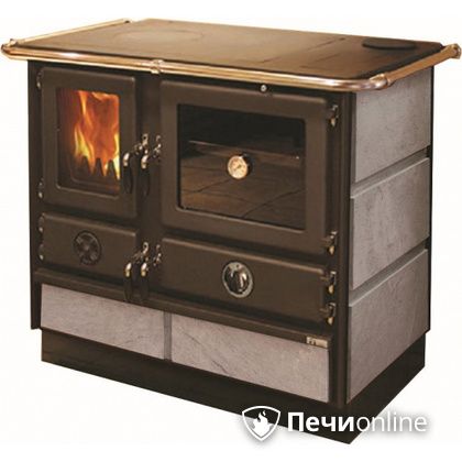 Отопительно-варочная печь MBS Thermo Magnum Stone R с теплообменником и духовым шкафом в Саранске
